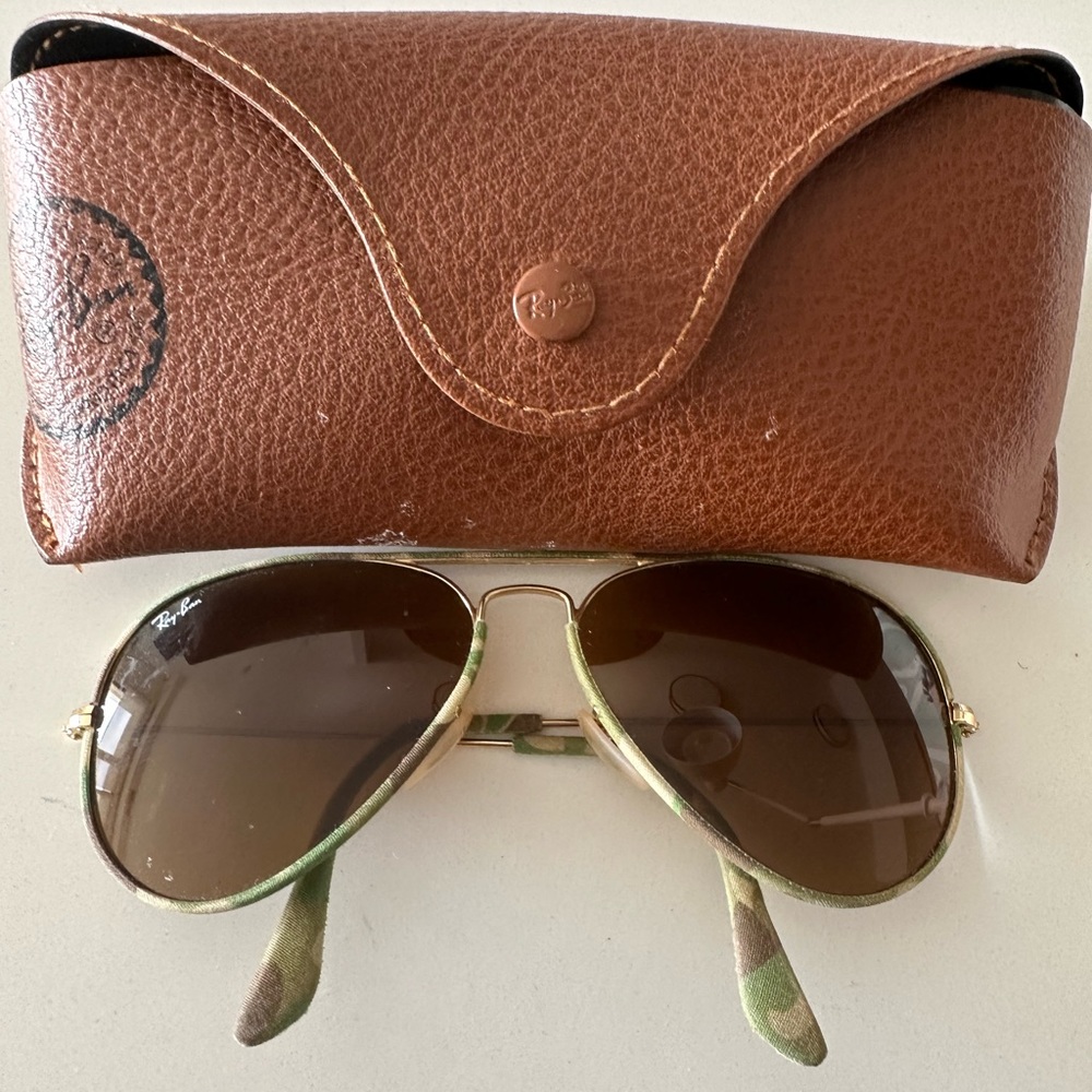 Ray-Ban Aviators and Case